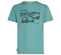 Icebreaker - T-shirt en laine de mérinos - M Merino 150 Tech Lite SS Tee The Climb Hydro pour Homme en Laine - Taille M - Navy Navy M