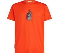 ICEBREAKER Merino 150 Tech Lite Ss Tee Bear Tour - Homme - Orange - taille L- modèle 2026