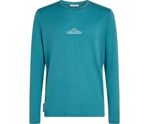 ICEBREAKER Merino 150 Techlite Ls Tee Road To Cook - Homme - Bleu - taille L- modèle 2026