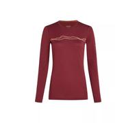 Icebreaker Merino 200 Oasis LS Crewe Mountain Pulse Femme DR port XS