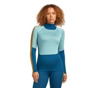 icebreaker - Merino 200 Oasis+ LS High Neck - Maillot thermique laine mérinos femme Atlantis / Hydro / Trail / Cb - S