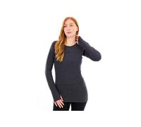 Icebreaker - Women's Merino 260 Zoneknit L/S Crewe - Sous-vêtement mérinos - M - jet heather 011