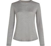 Icebreaker - T-shirt manches longues en laine de mérinos - W Merino Blend 125 Cool-Lite Sphere LS Tee Metro Heather pour Femme - Taille XS - Gris Gris XS