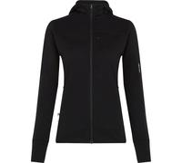ICEBREAKER Merino Blend 300 Realfleece Descender Ls Zip Hoodie W - Femme - Noir - taille S- modèle 2026