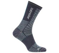 Icebreaker - Merino Blend Run+ Ultralight Crew Fusion Dye - Chaussettes de running - Unisex L | EU 44.5-46.5 - graphite fd / graphite / snow
