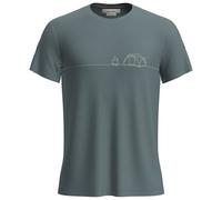 Icebreaker - Merino Core S/S Tee Single Line Camp - T-shirt technique - XXL - blue ash