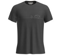 Icebreaker - Merino Core S/S Tee Single Line Camp - T-shirt technique - XXL - obsidian