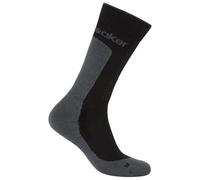 Icebreaker Chaussettes Hike+ Medium Crew Merino noir/gris 1 paire Taille 42-44