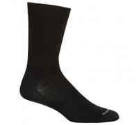 Icebreaker - Merino Life Fine Gauge Crew - Chaussettes multifonctions - Unisex L/XL | EU 44.5-49 - black / gritsone heather