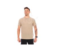 Icebreaker – T-shirt de randonnée Merino 150 Tech Lite SS Peaceful Pass – Flagstone Beige M Homme