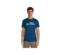 ICEBREAKER Merino 150 Tech Lite Ss Tee Transportage - Homme - Bleu - taille XL- modèle 2026