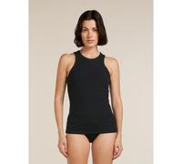 Icebreaker Sous-couche Merino Rib Lotus sans manches Noir M Femme