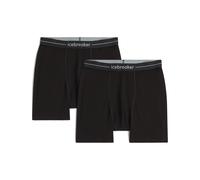 Icebreaker - Pack de 2 boxers en laine de mérinos - M Merino 150 Anatomica Boxers 2 Pack Black pour Homme en Nylon - Taille 44,5-46,5 - Noir Noir 44,5-46,5