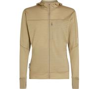 Icebreaker - Polaire chaude et technique - M Merino Blend 300 RealFleece Descender LS Zip Hoodie Flagstone pour Homme en Laine - Taille M - Beige Beige M