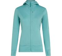 Icebreaker - Polaire en laine de mérinos - W Merino 260 Quantum LS Zip Hoodie Hydro pour Femme en Laine - Taille S - Vert Vert S