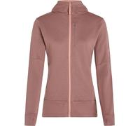 Icebreaker - Polaire en laine de mérinos - W Merino 260 Quantum LS Zip Hoodie Summit/Blush pour Femme en Laine - Taille S - Marron Marron S