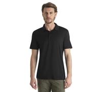 Icebreaker Polo 150 Tech Lite III Laine mérinos Manches courtes Homme Noir M
