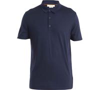 Icebreaker - Polo en laine de mérinos - Men Merino 150 Tech Lite III SS Polo Midnight Navy pour Homme en Laine - Taille L Navy L