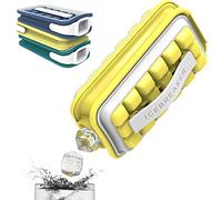 Icebreaker Pop Bac à Glaçons - Moule à Glaçons Innovant - Faiseur de Glace, Récipient de Rangement, Distributeur - Portable, Isotherme, sans BPA - Pour 18 Gros Glaçons (Pale Lemon)