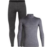 Icebreaker - Première couche en laine de mérinos - Pack M Merino 200 Oasis LS Half Zip Gritstone Heather en Laine S,M,L,XL