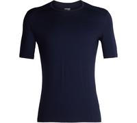Icebreaker - Première couche manches courtes en laine mérinos, 200g/m² - M Merino 200 Oasis SS Crewe Midnight Navy pour Homme en Laine - Taille L - Bleu L