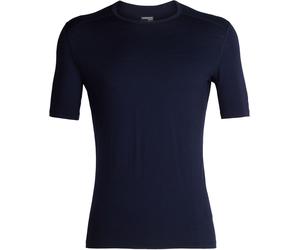 Icebreaker - Première couche manches courtes en laine mérinos, 200g/m² - M Merino 200 Oasis SS Crewe Midnight Navy pour Homme en Laine - Taille S - Bleu S