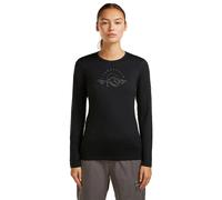 Icebreaker - Women's Merino 200 Oasis L/S Crewe Sunrise Summit - Sous-vêtement mérinos - L - black