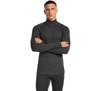 Icebreaker - Merino 260 Zoneknit L/S Half Zip - Sous-vêtement mérinos - M - jet heather 011