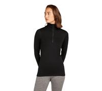 Icebreaker W 200 Oasis Ls Half Zip – Femme Noir Taille S (modèle 2026)