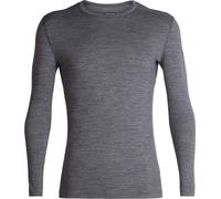 Icebreaker - Sous-vêtement en laine de mérinos - M Merino 200 Oasis LS Crewe Gritstone Heather pour Homme en Laine - Taille S - Gris Gris S
