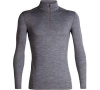 Icebreaker - Sous-vêtement en laine de mérinos - M Merino 200 Oasis LS Half Zip Gritstone Heather pour Homme en Laine - Taille XXL - Gris Gris XXL