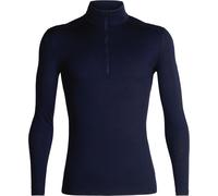 Icebreaker - Sous-vêtement en laine de mérinos - M Merino 200 Oasis LS Half Zip Midnight Navy pour Homme en Laine - Taille XL Navy XL
