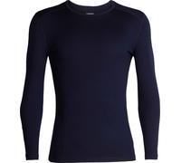 Icebreaker - Sous-vêtement en laine de mérinos - M Merino 260 Tech LS Crewe Midnight Navy pour Homme en Laine - Taille S Navy S