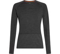Icebreaker - Sous-vêtement en laine de mérinos - M Merino 260 ZoneKnit LS Crewe Jet Heather pour Homme en Laine - Taille S - Gris Gris S