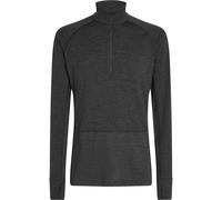 Icebreaker - Sous-vêtement en laine de mérinos - M Merino 260 ZoneKnit LS Half Zip Jet Heather pour Homme en Laine - Taille XL - Gris Gris XL