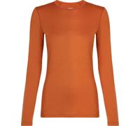 Icebreaker - Sous-vêtement en laine de mérinos - W Merino 200 Oasis LS Crewe Dusty Clay pour Femme en Laine - Taille L - Orange Orange L