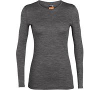 Icebreaker - Sous-vêtement en laine de mérinos - W Merino 200 Oasis LS Crewe Gritstone Heather pour Femme en Laine - Taille S - Gris Gris S
