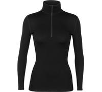 Icebreaker - Sous-vêtement en laine de mérinos - W Merino 260 Tech LS Half Zip Black pour Femme en Laine - Taille L - Noir Noir L
