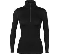 T-shirt Icebreaker 260 Tech Half Zip manches longues noir femme - XL