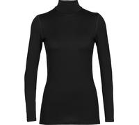 Icebreaker - Sous-vêtement à col montant en laine mérinos - W Merino 260 Tech LS Turtleneck Black pour Femme Taille S, en Laine - Noir Noir S