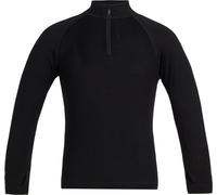 Icebreaker - Sous-vêtement technique en laine de mérinos - K Merino 260 Tech LS Half Zip Black en Laine - Taille Enfant 14 ans - Noir Noir 14 ans