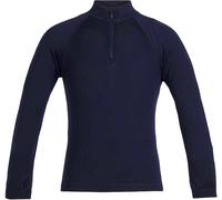 icebreaker 260 Tech LS Half Zip - Maillot thermique laine mérinos enfant Midnight Navy Taille de l'enfant 92 cm