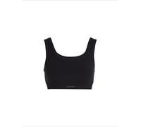 Icebreaker Merino Blend Rib Lotus Bra Women 0A5777 BLACK Noir M