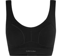 Icebreaker - Soutien-gorge en laine de mérinos - W Merino Queens Clasp Bra Black pour Femme en Laine - Taille M - Noir Noir M
