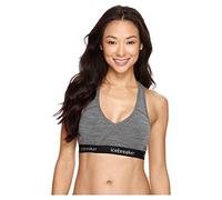 Icebreaker Soutien-Gorge Sprite pour Femme sans Armatures - sous-Vêtements en Laine Mérinos, Bralette Confortable - Gritstone Heather, XL