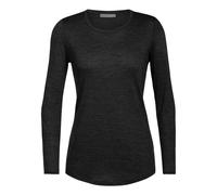 Icebreaker Sphere Long Sleeve Low Crewe Femme Noir - Base-layers outdoor femmes M