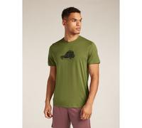 Icebreaker T-shirt à manches courtes en mérinos 150 Tech Lite Cozy Camper pour homme KR sphaigne XL