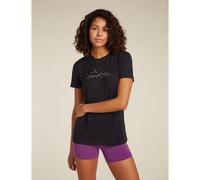 Icebreaker T-shirt à manches courtes en mérinos 150 Tech Lite, étoiles scintillantes, pour femme, KR noir S