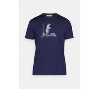 Icebreaker T-shirt à manches courtes en mérinos 150 Tech Lite Polar Paddle pour homme KR bleu marine de minuit L