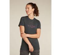 icebreaker - Merino 150 Tech Lite SS Tee Sunrise Sumit - T-shirt en laine mérinos femme Obsidian - S
